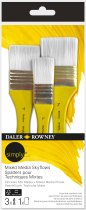 Daler Rowney Simply Mixed Media Set de Pinceaux Spalter - 3 pcs.