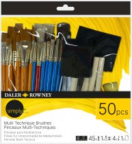Daler Rowney Simply Ultimate Mixed Media Brush Set 50 pcs.