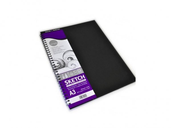Daler-Rowney Simply Wirebound Sketchbook A3 - 5 Pack