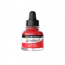 Daler Rowney System 3 Acryl Inkt 29.5 ml. - Fluorescent Red