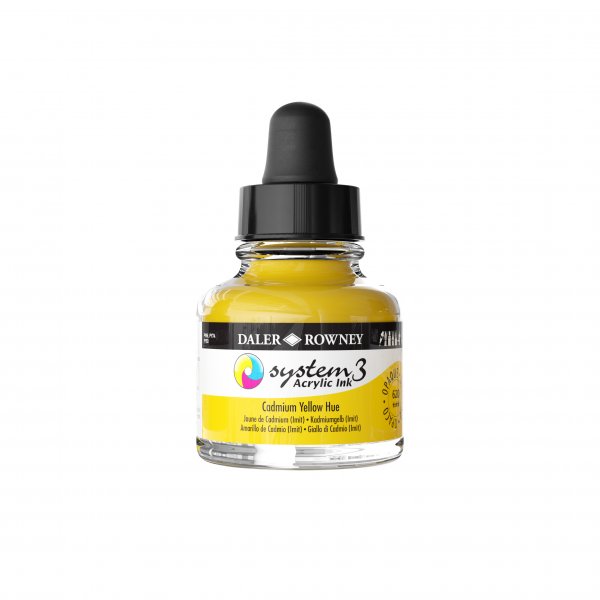 Daler-Rowney System3 Acrylic Ink 29.5 ml. - Cadmium Yellow Hue