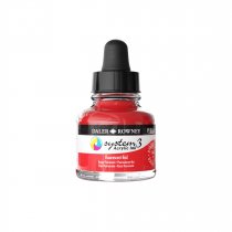 Daler-Rowney System3 Acrylic Ink 29.5 ml. - Fluorescent Red