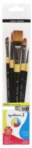 Daler-Rowney System3 Verfkwasten van Synthetisch Haar - 5 st.