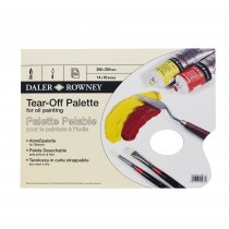 Daler-Rowney Tear-Off Palette for Oil Paint 50 Sheets Vegetable Parchment 35 x 25 cm.