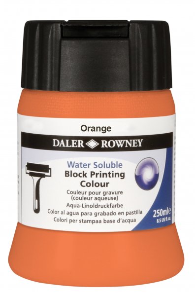 Daler-Rowney Water-Based Block Printing Colour 250 ml. - Orange