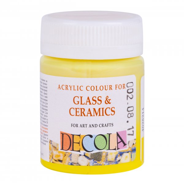 Decola Glass & Ceramics Paint 50 ml. - Lemon