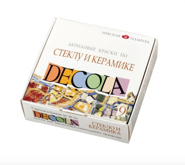 Decola Glass & Ceramics Paint 20 ml. - 9 Pack