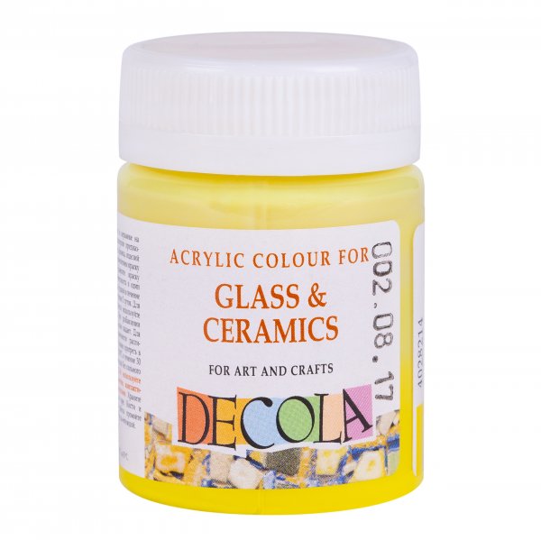 Decola Glass & Ceramics Paint 50 ml. - Lemon