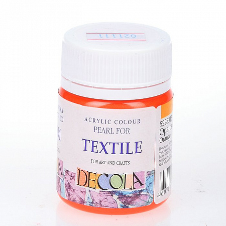 Decola Pearlescent Textile Paint - Orange