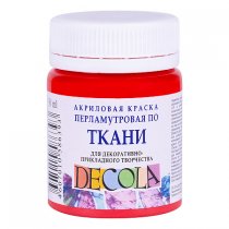 Decola Perlmutt Textilfarbe 50 ml. - Red