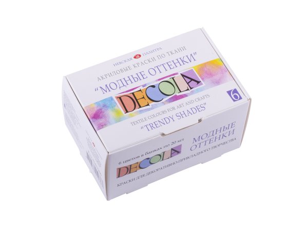 Decola Textile Paint 6 x 20 ml. "Trendy Shades"