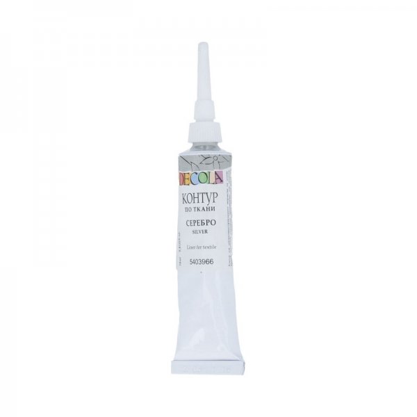 Decola Metallic Textile Liner 18 ml. - Silver