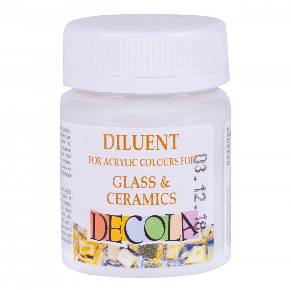 Decola Diluent (Thinner) For Glass & Ceramics Paints 50 ml.