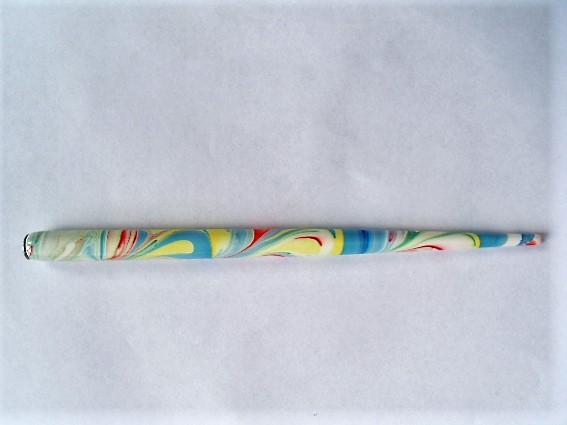 Deml Lacquered Wooden Calligraphy Nib Holder - Multicoloured Swirl