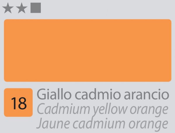 Divolo Accademia Oil Paint 20 ml. - Cadmium Yellow Orange