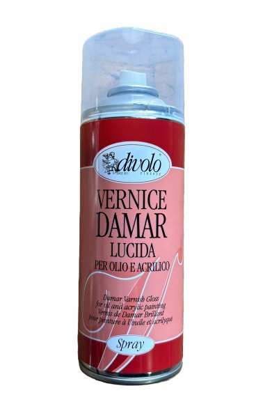 Damar Varnish for Oil and Acrylic Paints 400 ml. Spray - Glossy