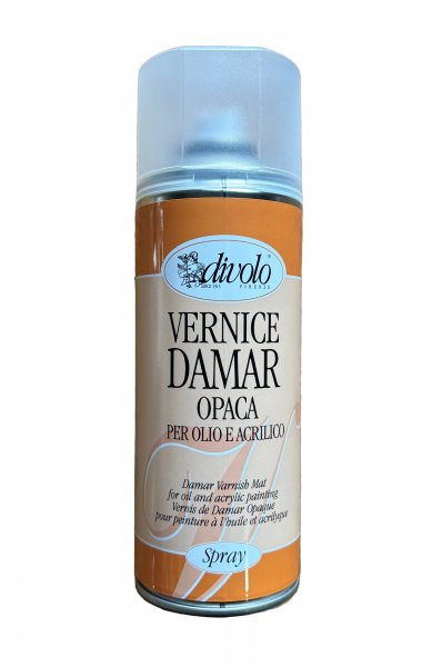 Divolo Damar Varnish for Oil and Acrylic Paints 400 ml. Spray - Matt