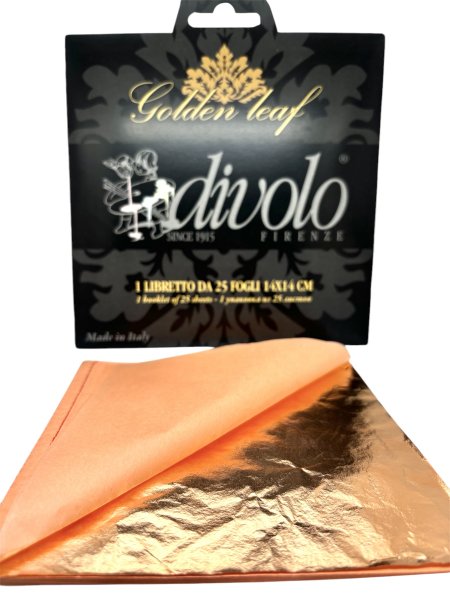 Divolo Imitation Gold Foil 14 x 14 cm. 25 sheets