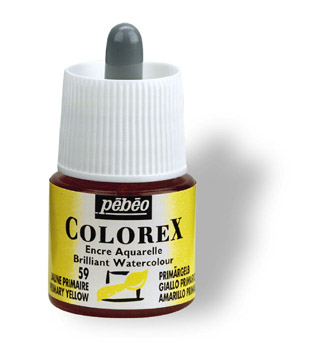 Pebeo Colorex Watercolour Ink 45 ml. - 02 Primary Yellow