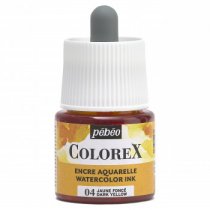 Encre Aquarelle Pebeo Colorex 45 ml. - 04 Jaune Fonce