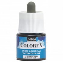 Encre Aquarelle Pebeo Colorex 45 ml. - 23 Bleu Lumier