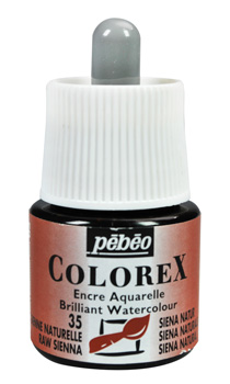 Pebeo Colorex Watercolour Ink 45 ml. - 45 Raw Sienna