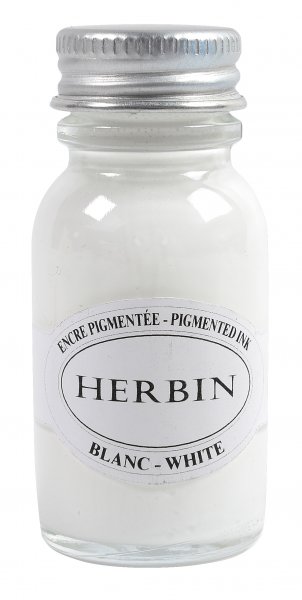 Herbin Pigmented Ink 15 ml. - White