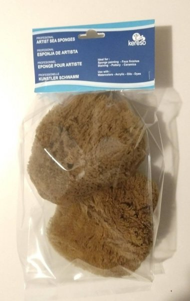 Natural Coarse Sponges 2 pcs. Set 5"-6"