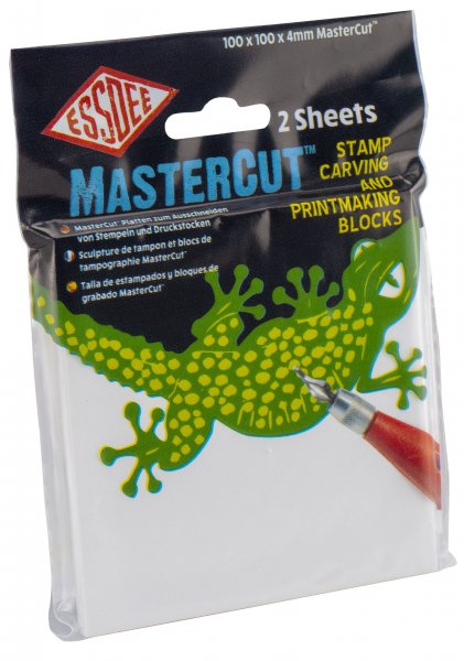 Essdee MasterCut Print Carving Blocks 100x100x4mm - 2 pack