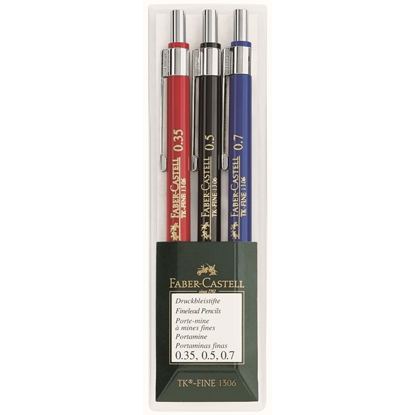 Faber-Castell Mechanical Pencil TK-Fine 1306 - 3 Pack