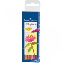 Faber-Castell PITT Artist Pen S Warm Colour - 4 Pack