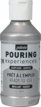 Pouring Experiences Glänzende Acrylfarbe 118 ml - Silber