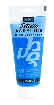 Pebeo Studio Acrylics 100 ml. - Opaque Primary Cyan