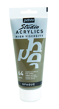 Pebeo Studio Acrylics 100 ml. - 64 Ombre naturelle