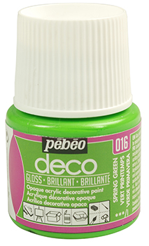 Pebeo Deco Glossy Acrylic Paint 45 ml. - 016 Spring Green