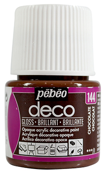 Pebeo Deco Glossy Acrylic Paint 45 ml. - 144 Chocolate