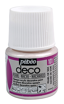 Pebeo Deco Pearl Acrylic Paint 45 ml. - 101 Pearl of Silk