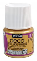 Pebeo Deco Pearl Acrylic Paint 45 ml. - 119 Gold