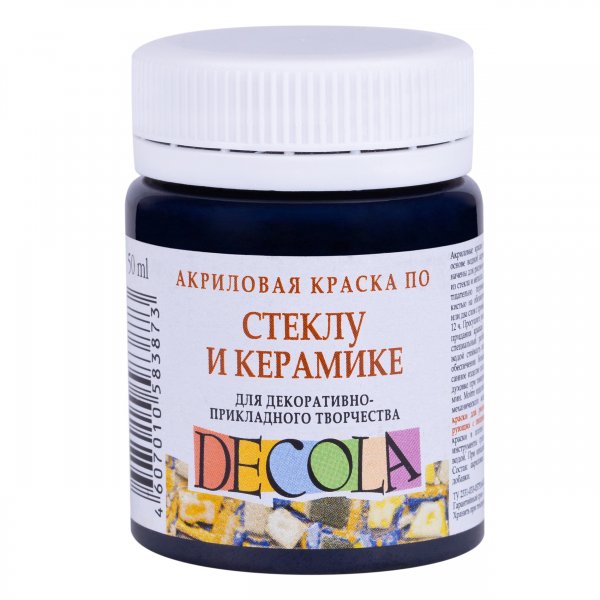 Decola Glass & Ceramics Paint 50 ml. - Black