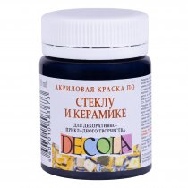 Decola Glass & Ceramics Paint 50 ml. - Black