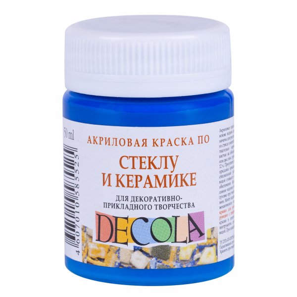 Decola Glass & Ceramics Paint 50 ml. - Blue Light