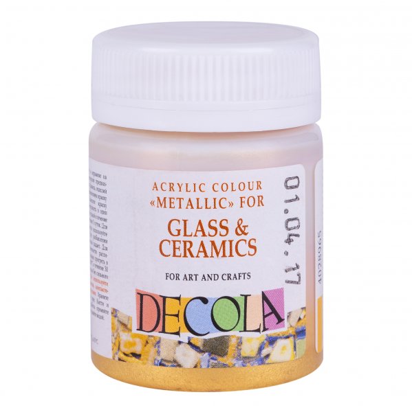 Decola Glass & Ceramics Paint 50 ml. - Gold