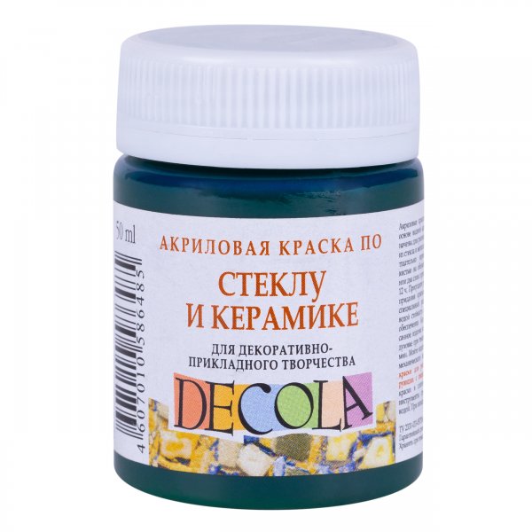 Decola Glass & Ceramics Paint 50 ml. - Green Deep