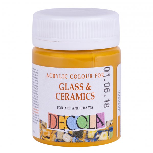 Decola Glass & Ceramics Paint 50 ml. - Ochre Light