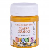 Decola Glass & Ceramics Paint 50 ml. - Ochre Light