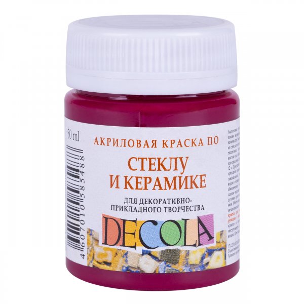 Decola Glass & Ceramics Paint 50 ml. - Red