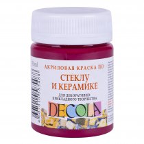 Decola Glass & Ceramics Paint 50 ml. - Red