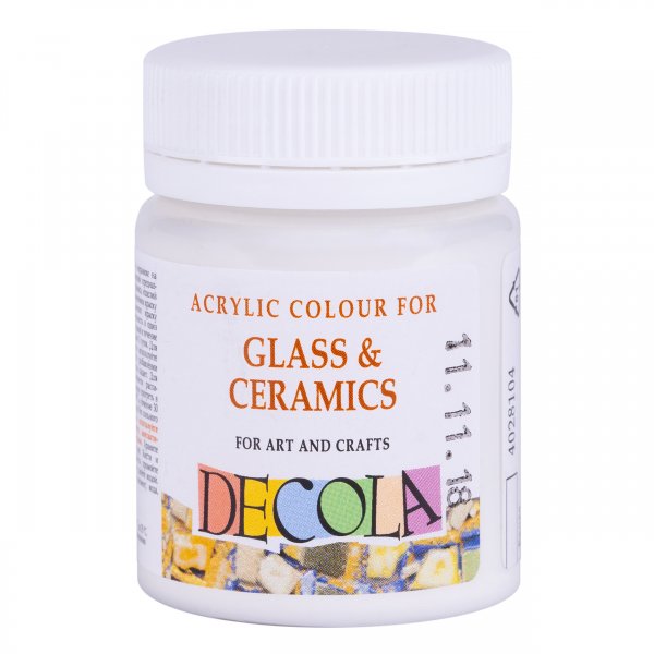 Decola Glass & Ceramics Paint 50 ml. - White