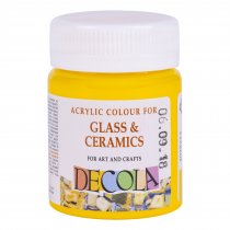 Decola Glass & Ceramics Paint 50 ml. - Yellow Light