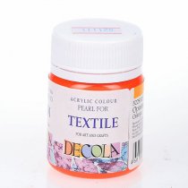 Decola Pearlescent Textile Paint - Orange
